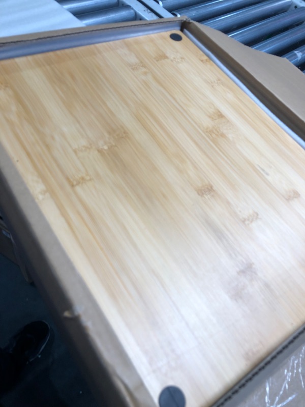 Photo 5 of (minor damage)(see images) Bamboo Cutting Board with Containers - Tidyboard Meal Prep Station