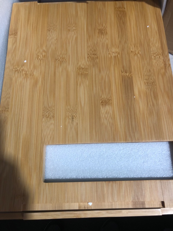 Photo 2 of (minor damage)(see images) Bamboo Cutting Board with Containers - Tidyboard Meal Prep Station