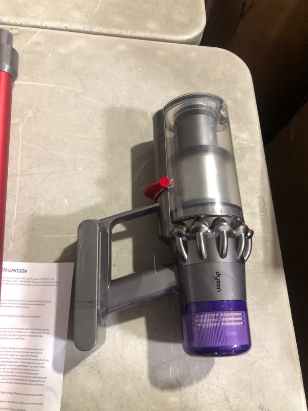 Photo 7 of ***DAMAGED - WON'T POWER ON - SEE COMMENTS***
Dyson Outsize Cordless Vacuum Cleaner, Nickel/Red, Extra Large