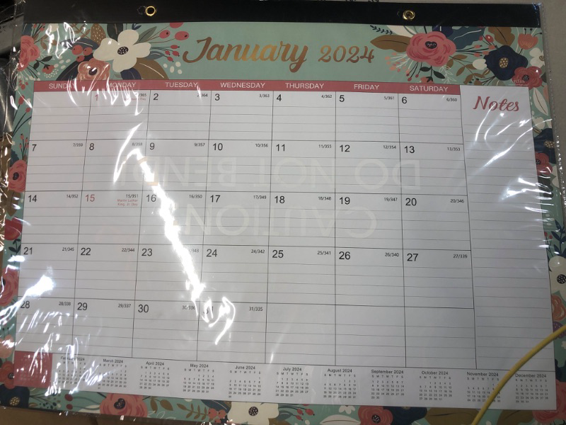 Photo 2 of *similar to stock photo* 2024 Desk Calendar - Jan. 2024 - Dec. 2024, 12 Months Large Monthly Desk Calendar, 22" x 17", Desk Pad, Large Ruled Blocks, To-do List & Notes, Best Desk/Wall Calendar for Planning and Organizing