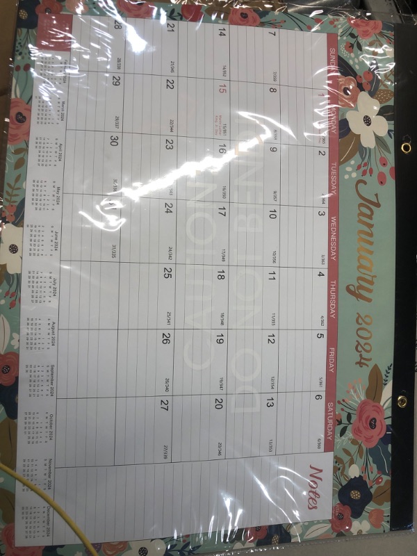 Photo 2 of *similar to stock photo* 2024 Desk Calendar - Jan. 2024 - Dec. 2024, 12 Months Large Monthly Desk Calendar, 22" x 17", Desk Pad, Large Ruled Blocks, To-do List & Notes, Best Desk/Wall Calendar for Planning and Organizing