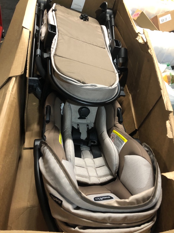 Photo 7 of **NONREFUNDABLE**FOR PARTS OR REPAIR**SEE NOTES**
Evenflo Pivot Modular Travel System With SafeMax Car Seat, 2 Piece Set (Pack of 1 Only Travel System Sandstone Beige