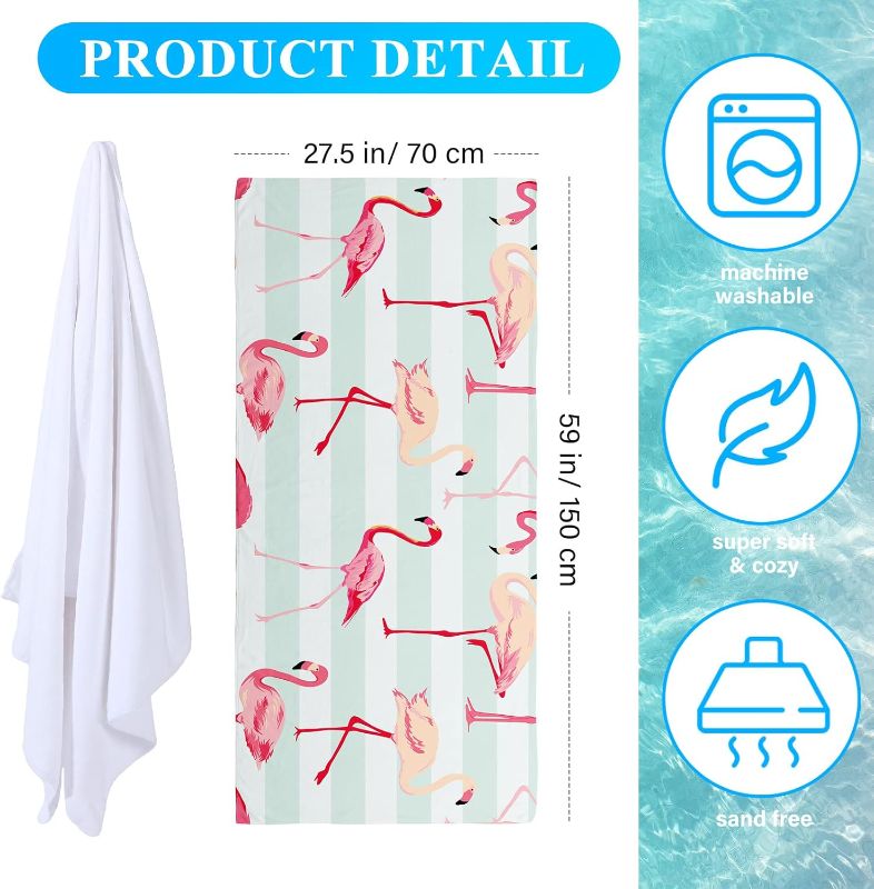 Photo 1 of (READ FULL POST) Macarrie 16 Pcs Sublimation Beach Towel Bulk White Bath Towel 400 GS