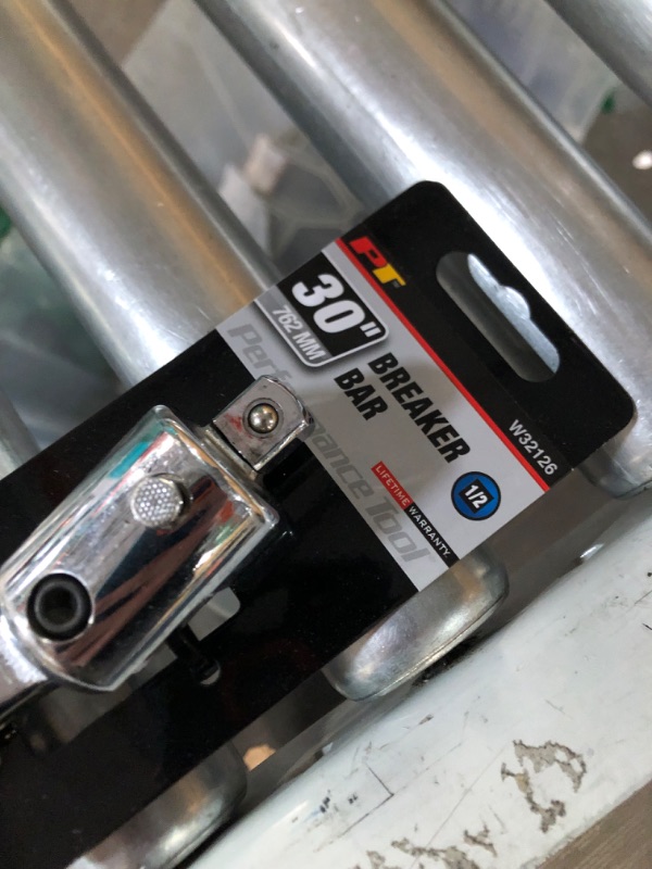 Photo 1 of Performance Tool W32126 1/2-Inch Drive, Heavy Duty 30-Inch Breaker Bar With 180 Degree Swivel Head 30 inches