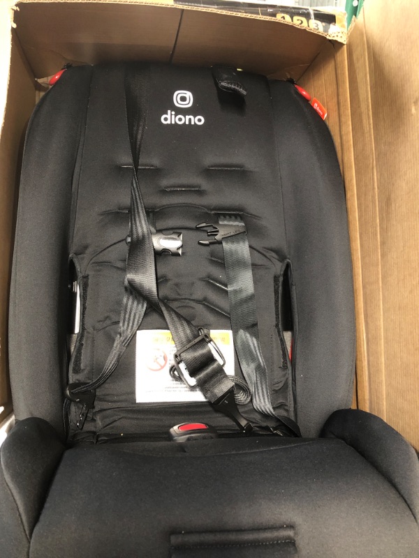 Photo 2 of Diono Radian 3R, 3-in-1 Convertible Car Seat, Rear Facing & Forward Facing, 10 Years 1 Car Seat, Slim Fit 3 Across, Jet Black Radian 3R Fits 3 Across Black Jet