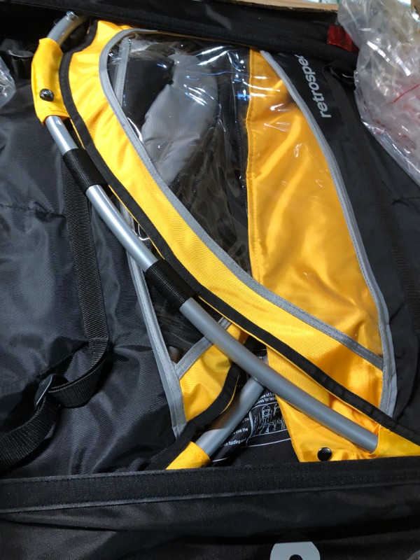 Photo 1 of Retrospec Rover Kids Bicycle Trailer Single and Double Passenger Children’s Foldable 2 Passenger Trailer Sun