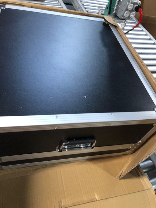 Photo 1 of Portable iPad Photo Booth Selfie Station Machine Metal Shell with Software APP Control Light Box,Music Sync,RGB Ring Light,Flight Case,for Parties,Christmas,Events for 12.9'' iPad Black + Colorful Light Box+ Flight Case