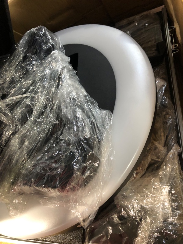 Photo 1 of Portable iPad Photo Booth Selfie Station Machine Metal Shell with Software APP Control Light Box,Music Sync,RGB Ring Light,Flight Case,for Parties,Christmas,Events for 12.9'' iPad Black + Colorful Light Box+ Flight Case