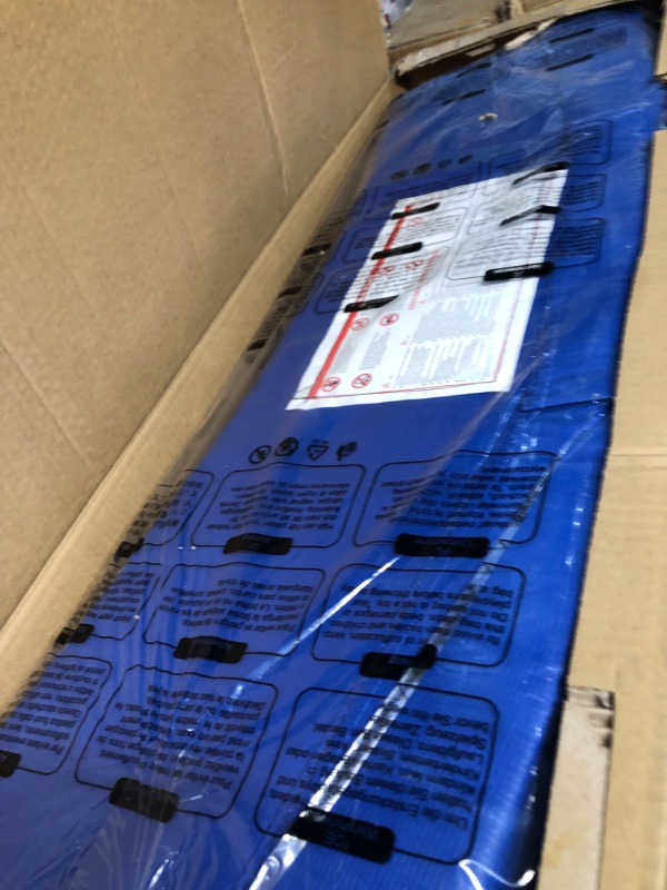 Photo 1 of SONGMICS Trampoline Pad, 8ft 10ft 12ft 14ft 15ft Replacement Trampoline Safety Pad, Spring Cover 14FT Removable Cobalt Blue