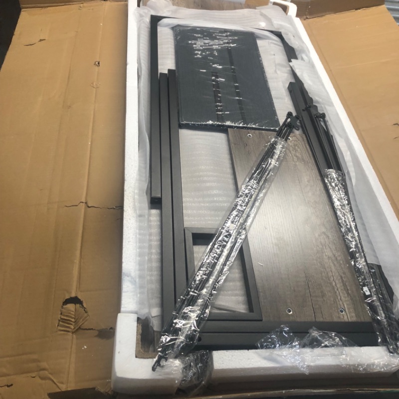 Photo 1 of ODK L Shaped Desk, 51" Computer Corner Desk, Gray Oak 51 Inch