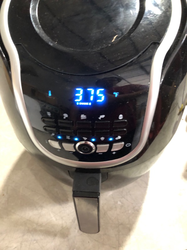 Photo 5 of ***HEAVILY USED - COVERED IN GREASE - POWERS ON - UNABLE TO TEST FURTHER***
Ninja AF101 Air Fryer that Crisps, Roasts, Reheats, & Dehydrates, for Quick, Easy Meals, 4 Quart Capacity, & High Gloss Finish, Black/Grey 4 Quarts