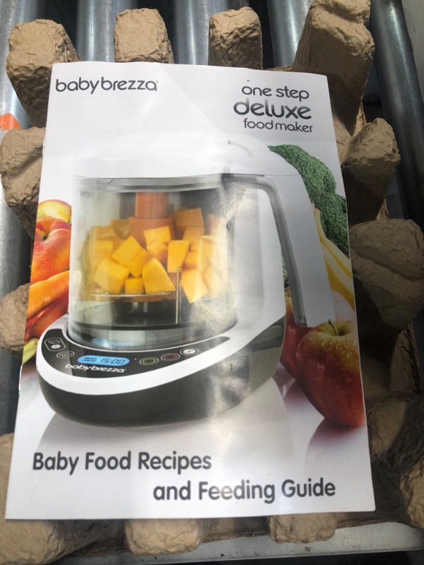 Photo 2 of Baby Brezza One Step Baby Food Maker Deluxe – Cooker and Blender in One to Steam and Puree Baby Food for Pouches - Make Organic Food for Infants and Toddlers - Set Includes 3 Pouches and 3 Funnels