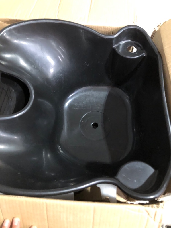 Photo 4 of **PARTS ONLY NON REFUNDABLE**  *BROKEN PARTS**
johgee Portable Shampoo Bowl with Electric Pump, Plastic Shampoo Unit with 2 Bucket and Drain Hoses, Basin Height Adjustable Portable Salon Sink for Home Salon Use Black