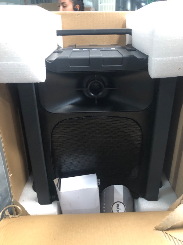 Photo 3 of Altec Lansing Sonic Boom - Waterproof Bluetooth Speaker with Phone Charger, IP67 Outdoor Speaker, 3 USB Charging Ports, 50 Foot Range & 20 Hours Battery Life