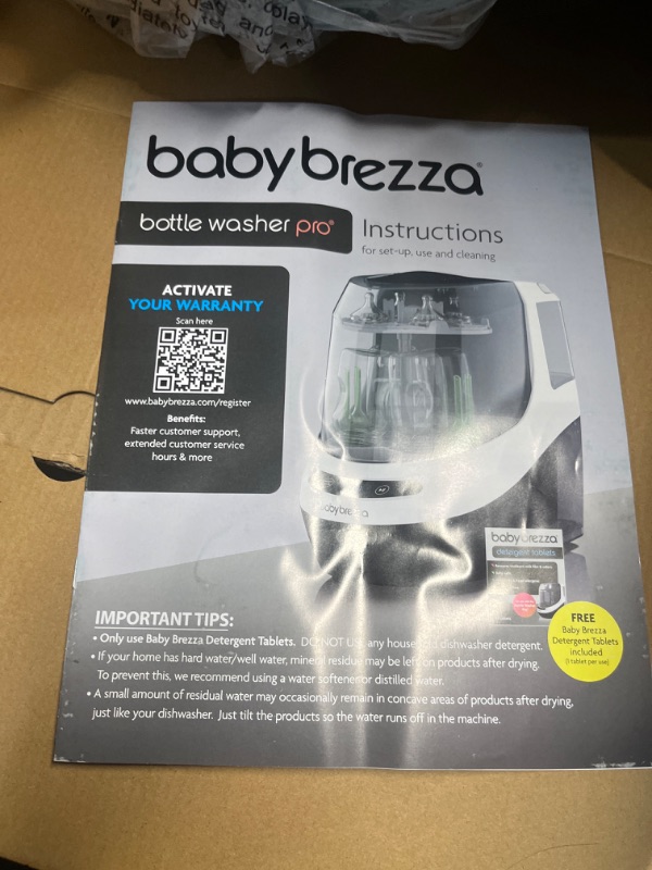 Photo 3 of Baby Brezza Bottle Washer Pro - Baby Bottle Washer, Sterilizer + Dryer - All in One Bottle Cleaner Machine Replaces Tedious Bottle Brushes and Hand Washing