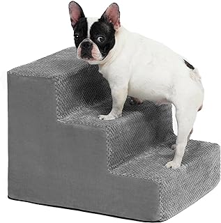 Photo 1 of **STOCK IMAGE IS A REFERENCE ONLY**  HEVOL Dog Stairs, 3 Step Plastic Pet Stair with Removable Washable Cover