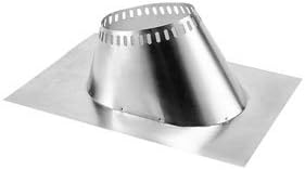 Photo 1 of **STOCK IMAGE IS A REFERENCE ONLY- SMALL DENTS ON TOP** M & G Duravent 6DT-F6 6 Inch Dura Vent Duratech Flashing 0/12-6/12 Pitch Galvanized storm Collar Not Included