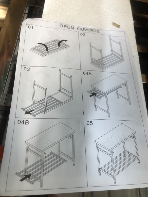 Photo 2 of **STOCK IMAGE IS A REFERNECE ONLY** Stainless Steel Folding Table For Prep & Work, NSF Commercial Heavy-Duty Stainless Steel Kitchen Island
