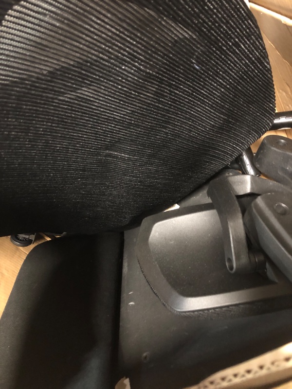 Photo 3 of **NON-REFUNDABLE**NO RETURNS**PARTS ONLY*** Ergonomic Office Chair, High Back Office Chair with Lumbar Pillow and Retractable Footrest, Dark Black