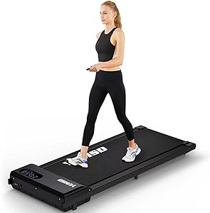 Photo 1 of (PARTS ONLY/ NO RETURNS) Walking Pad Treadmill, 2.25HP Under Desk Treadmill for Home Office Walking Treadmill with LED Display,Remote Controller
