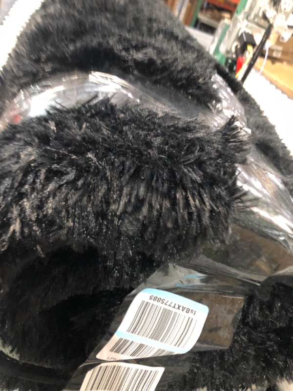 Photo 3 of  **STOCK IMAGE IS A REFERENCE ONLY** Super Soft Shaggy Rugs Fluffy Carpets, Black