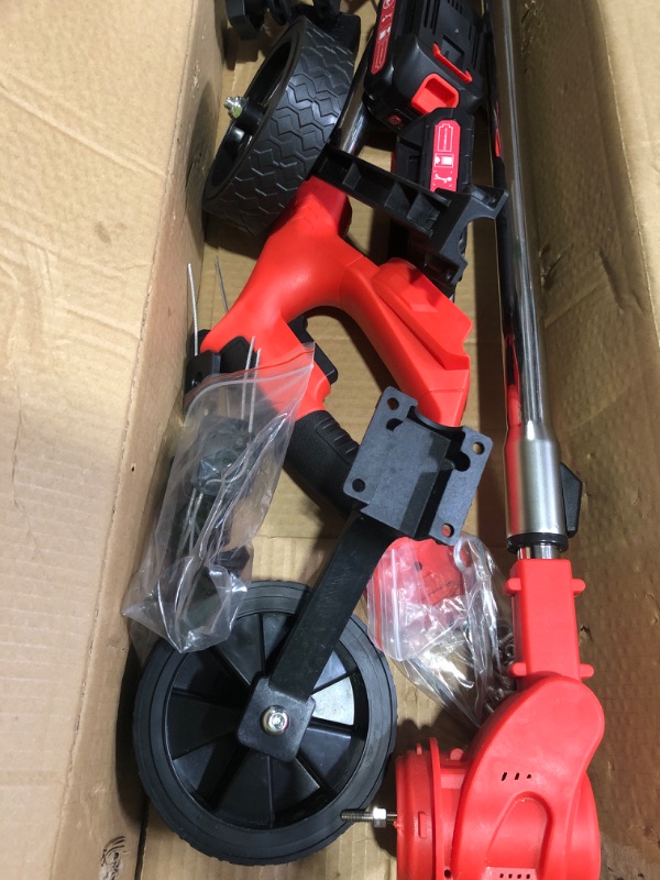 Photo 3 of (used, incomplete item) Cordless  Wacker, Electric Weed Eater Battery String Trimmers Lawn Edger Tool Tree Pruner 2.0Ah Battery