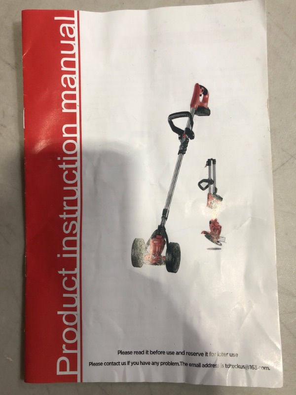 Photo 4 of (used, incomplete item) Cordless  Wacker, Electric Weed Eater Battery String Trimmers Lawn Edger Tool Tree Pruner 2.0Ah Battery