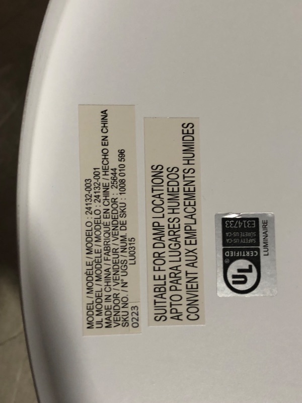 Photo 5 of ***USED - LIKELY MISSING PARTS - UNABLE TO VERIFY FUNCTIONALITY***
Cogburn 13 in. 2-Light Brushed Nickel with White Marbled Base Flush Mount
