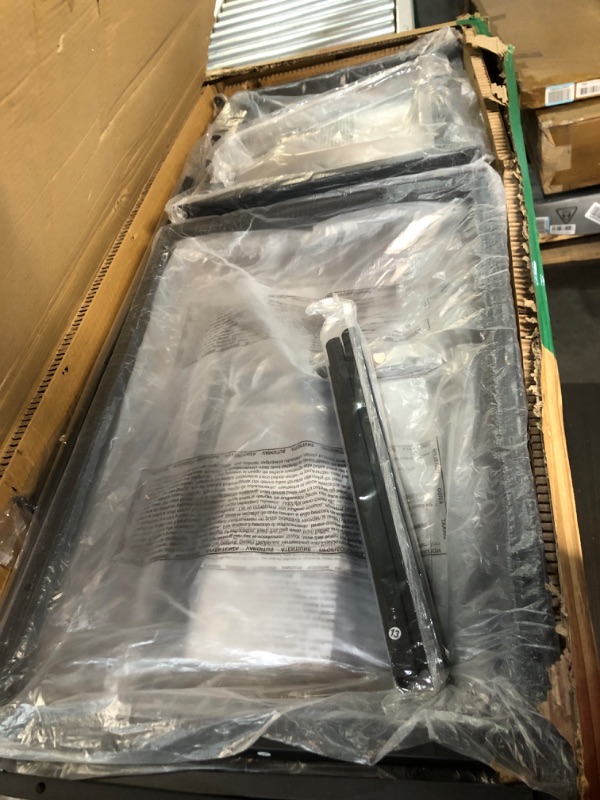 Photo 1 of VECELO Kitchen Table with 2 Benches for 4, Wood Dining Room Dinette Sets with Metal Frame for Breakfast Nook and Small Space, 43.3", Black Black 43.3"