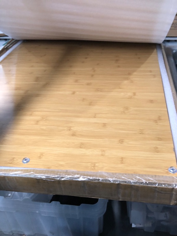 Photo 1 of **NON-REFUNDABLE**NO RETURNS**PARTS ONLY*** ****BY BIDDING ON THIS ITEM, YOU UNDERSTAND THAT THIS SALE IS FINAL AND ITEM CANNOT BE RETURNED***

Jigsaw Puzzle Board for Adults - 1500 Pieces Bamboo Puzzle Board with 4 Drawers and Cover, Jigsaw Puzzle Table 