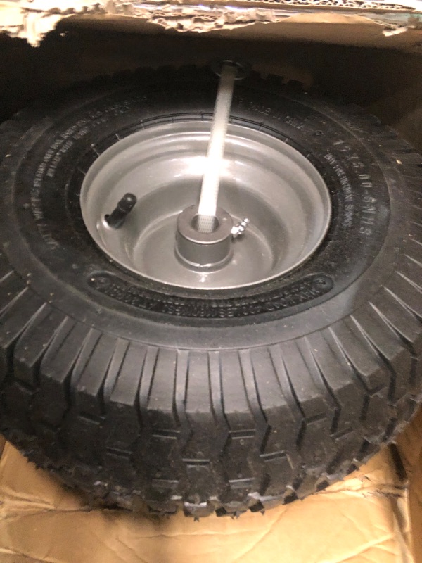 Photo 1 of ***USED - LIKELY MISSING PARTS - UNABLE TO VERIFY FUNCTIONALITY***
Marathon 15 X 6.00-6 3 Inch Hub Front Tire for Craftsman Riding Mower 2 Pack
