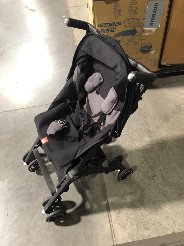 Photo 8 of ***USED - SCRATCHED - DIRTY - LIKELY MISSING PARTS***
gb Pockit+ All-Terrain, Ultra Compact Lightweight Travel Stroller with Canopy and Reclining Seat in Velvet Black Velvet Black Pockit+ All Terrain