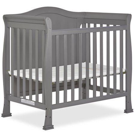 Photo 1 of *SEE PHOTOS FOR DAMAGE* Dream on Me Naples Full Panel 4-in-1 Convertible Mini Crib Storm Grey
