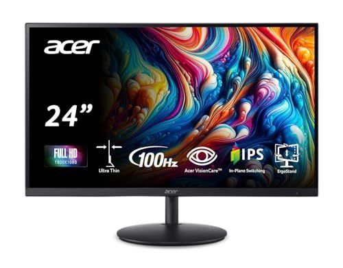 Photo 1 of Acer Nitro 23.8" Full HD 1920 x 1080 PC Gaming IPS Monitor | AMD FreeSync Premium | 180Hz Refresh | Up to 0.5ms | HDR10 Support | 99% sRGB | 1 x Display Port 1.2 & 2 x HDMI 2.0 | VG240Y M3biip