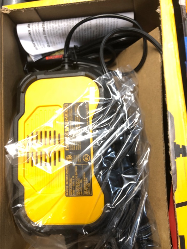 Photo 2 of DeWalt DXAEC10 Professional 10 Amp Battery Charger, Battery Maintainer, Battery Trickle Charger