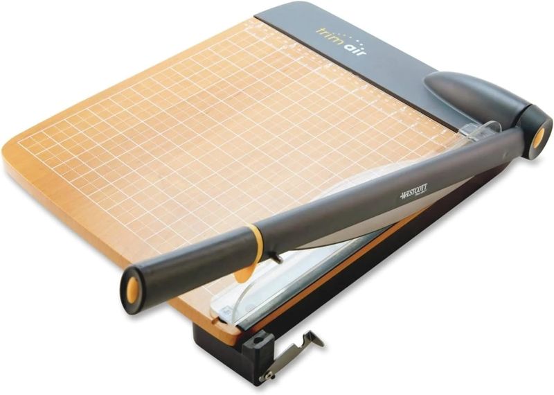 Photo 1 of 
Westcott 18'' TrimAir Wood Guillotine Paper Cutter & Paper Trimmer, 30 Sheet