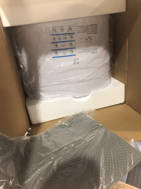 Photo 1 of Automatic Self Cleaning Cat Litter Box, App Control Smart Litter Box with 100L X-Large Space, Superior Security System Protection with Dual Sensors, Odor Ventilating Pipe Protect Fresh Air white