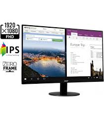 Photo 1 of Acer SB220Q - LED Monitor - 21.5 - 1920 X 1080 Full HD (1080p) @ 75 Hz - IPS - 250 CD/ 4 Ms - HDMI VGA - Black