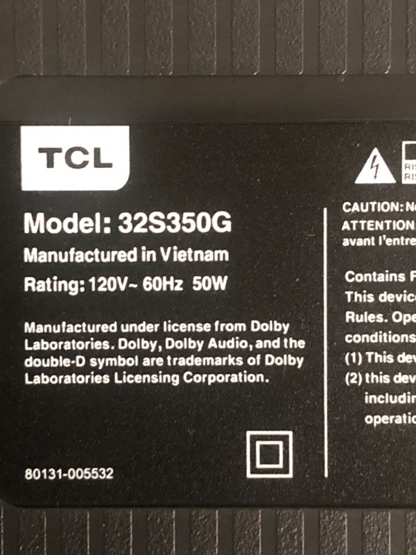 Photo 1 of TCL 32” Class S Class 1080p FHD HDR LED Smart TV with Google TV 32S350G