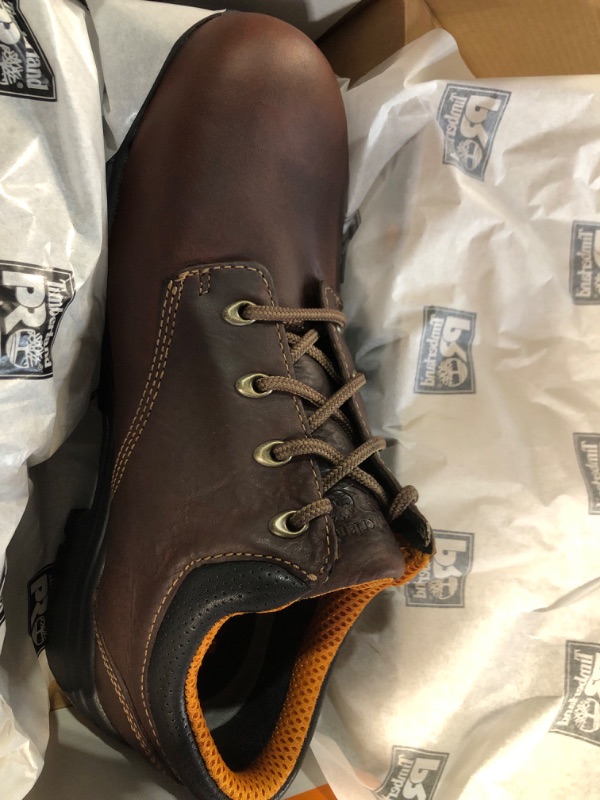 Photo 3 of Timberland PRO Men's Titan Oxford Alloy Safety Toe Industrial Work Shoe 10.5 Dark Brown