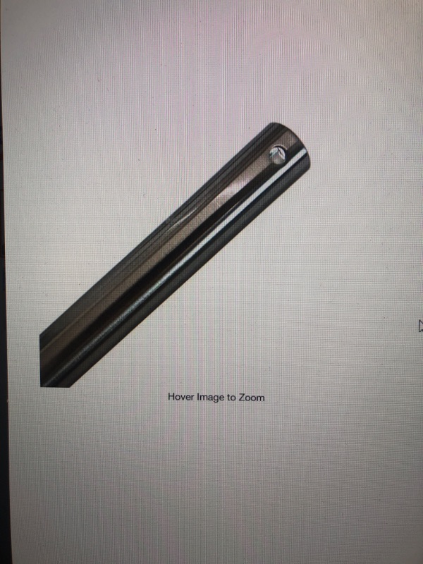 Photo 1 of 48 in. Brushed Nickel Extension Downrod for 14 ft. Ceilings