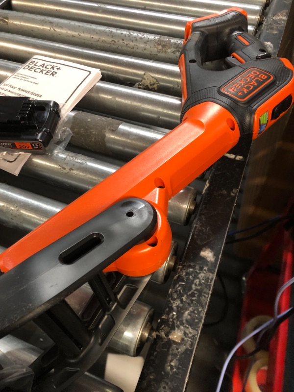 Photo 1 of BLACK+DECKER 20V MAX String Trimmer, 2-Speed, 12-Inch, Cordless (LST522) 20V String Trimmer Kit