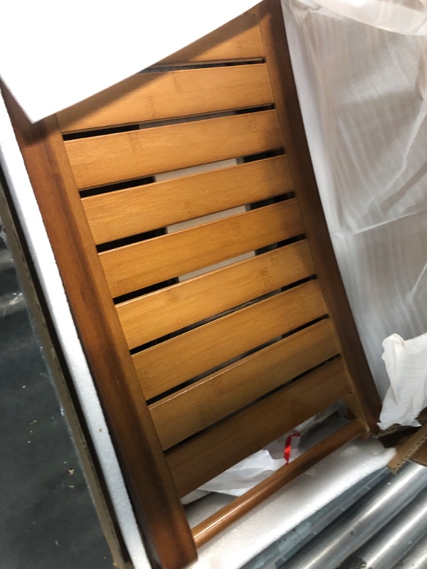 Photo 4 of ***USED - LIKELY MISSING PARTS - UNABLE TO VERIFY FUNCTIONALITY***
Forevich Bamboo Shower Bench Stool with Storage Shelf Waterproof Shower Chair Spa Bath Seat Excellent for Indoor Use Chestnut Brown