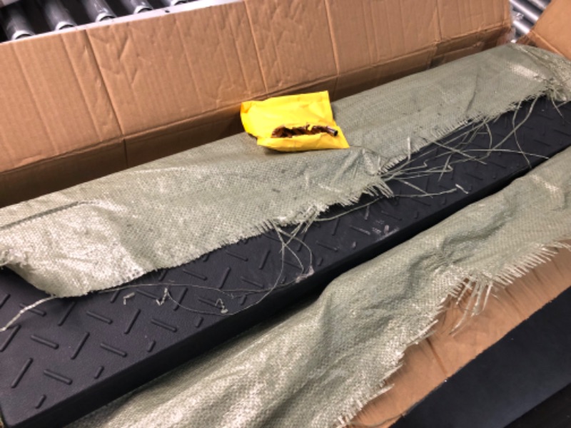 Photo 4 of ***USED - LIKELY MISSING PARTS - UNABLE TO VERIFY FUNCTIONALITY***
2 Pack 2'' Rise Rubber Curb Ramp Heavy Duty Loading Rubber Curb Ramps 3 Tons Driveway Ramp Car Slope Ramp for Loading Dock Bike Vehicle Warehouse Sidewalk Wheelchair