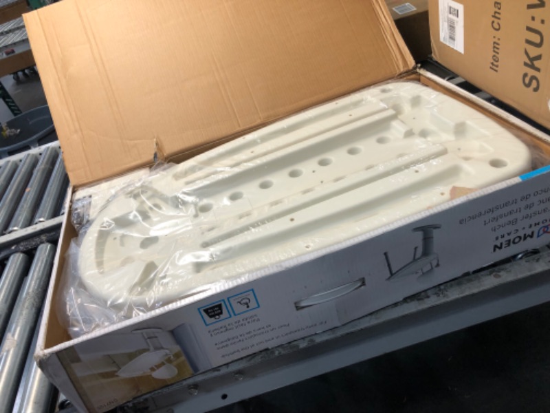 Photo 4 of ***USED - LIKELY MISSING PARTS - UNABLE TO VERIFY FUNCTIONALITY***
Moen DN7105 Home Care 33-Inch W x 18-Inch D Adjustable Height Non Slip Bath Safety Transfer Bench, Glacier White