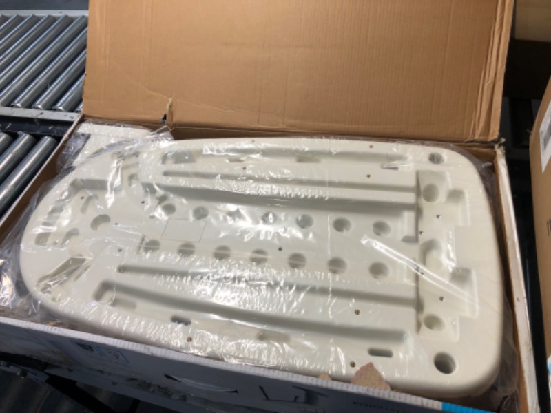 Photo 5 of ***USED - LIKELY MISSING PARTS - UNABLE TO VERIFY FUNCTIONALITY***
Moen DN7105 Home Care 33-Inch W x 18-Inch D Adjustable Height Non Slip Bath Safety Transfer Bench, Glacier White