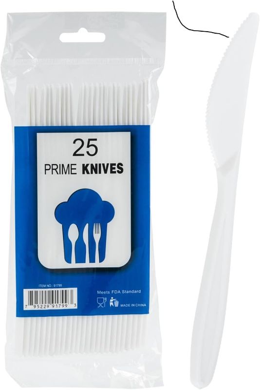 Photo 1 of 5---KNIFE SET OF 25PCS - PLASITC UTENSILS FOR OUTDOORS
