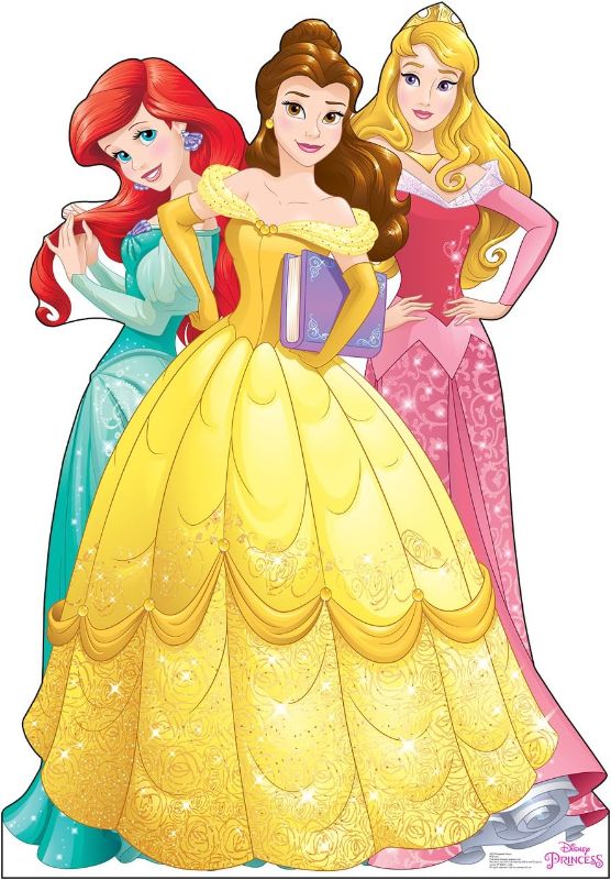 Photo 1 of Cardboard People Ariel, Belle & Aurora Life Size Cardboard Cutout Standup - Disney Princess Friendship Adventures
