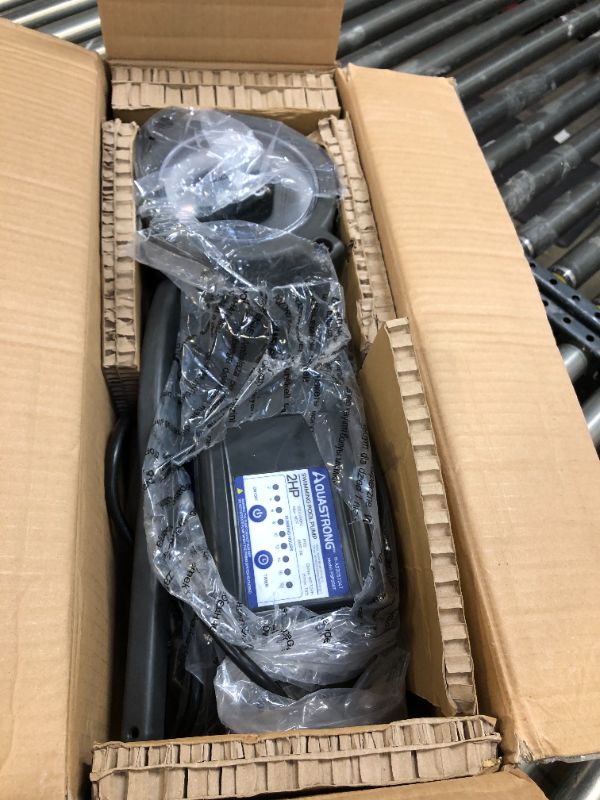 Photo 1 of Aquastrong 2 HP In/Above Ground Pool Pump with Timer, 220V, 8917GPH, High Flow, Powerful Self Primming Swimming Pool Pumps with Filter Basket