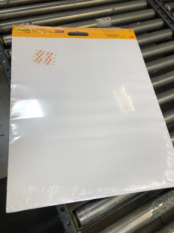 Photo 2 of Post-it Self-Stick Plain Paper Wall Pad, Repositionable, Bleed Resistant, 20" x 23", White - 1 Carton 